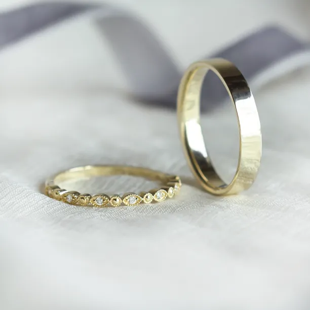 Elegantní snubní prsteny s diamanty HONEY Image