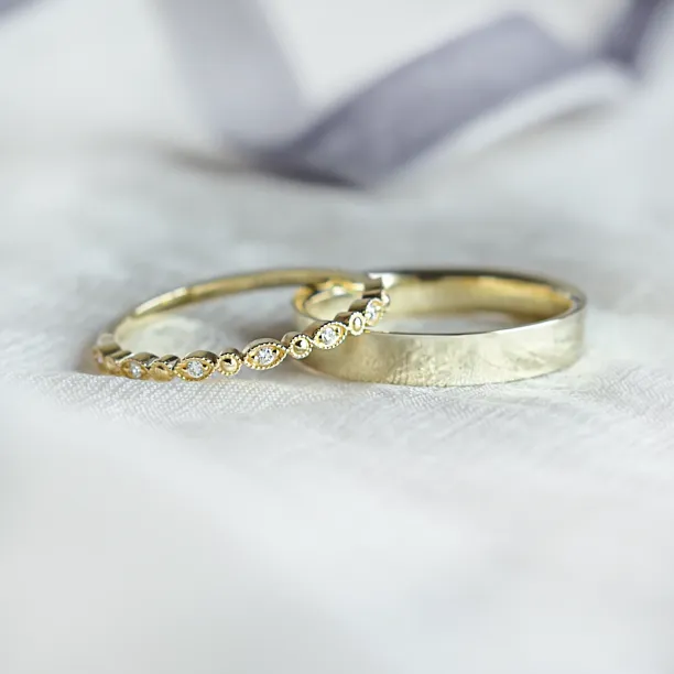 Elegantní snubní prsteny s diamanty HONEY Image