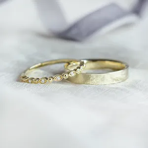 Elegantní snubní prsteny s diamanty HONEY