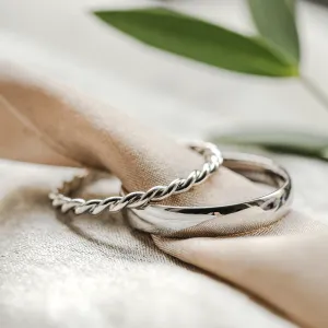 Gold minimalist wedding rings VALO Thumbnail