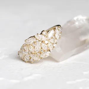 Luxusní cluster prsten s laboratorními diamanty CHANNELIE Thumbnail