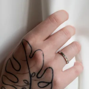 Minimalist diamond wedding rings TRADIZIONE