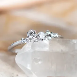 Diamantový cluster prsten CLARIAS Thumbnail