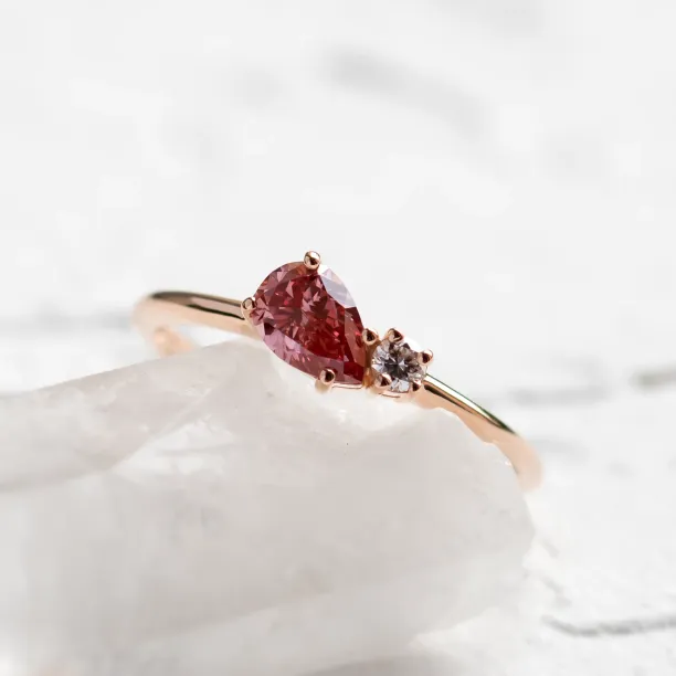 Lab-grown diamantový prsten Toi et Moi DUA Image