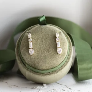 Visací náušnice s certifikovanými moissanity MARINA Thumbnail