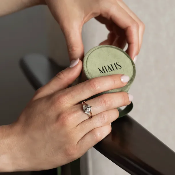 Originální prsten se salt and pepper diamanty IRINA Image