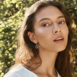 Salt and pepper diamond vintage earrings MARIBEL