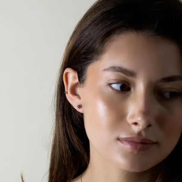 Salt and pepper diamond earrings SUZETTE Image