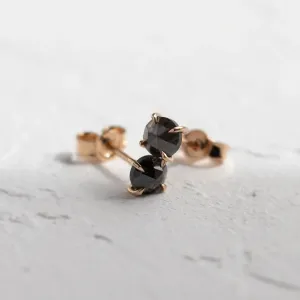 Salt and pepper diamond earrings SUZETTE Thumbnail