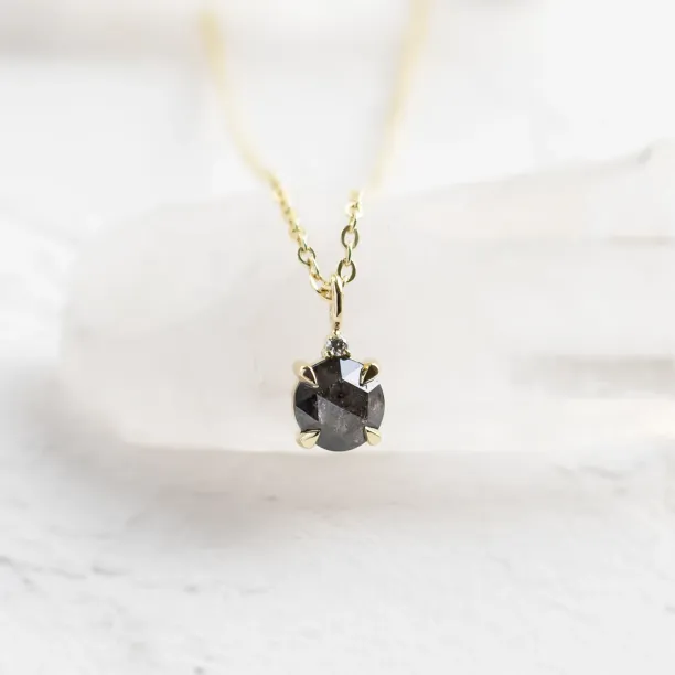 Salt and pepper and classic diamond pendant SPARK Image