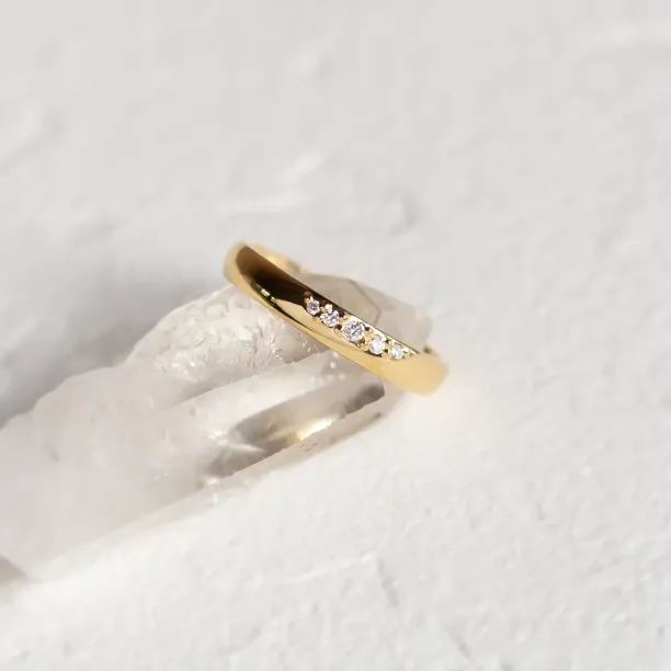 Zlaté snubní prsteny s diamanty NICOS Image