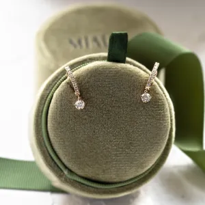 Visací náušnice kruhy s laboratorními diamanty SPARIA Thumbnail