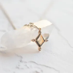 Unique salt and pepper diamond necklace CRESSIDA Thumbnail