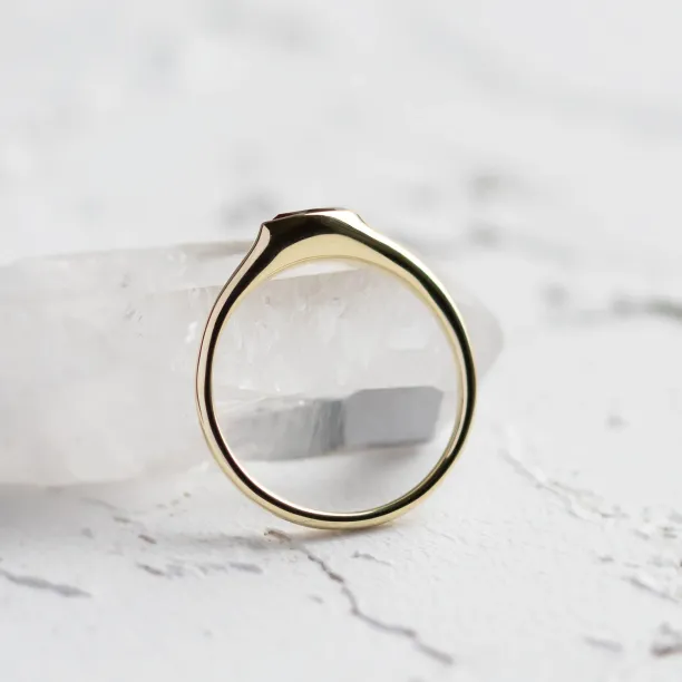 Netradiční zásnubní prsten s přírodním citrínem HELIA Image