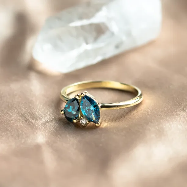 Toi et moi prsten s laboratorními diamanty CARMELA Image