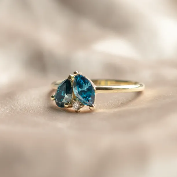 Toi et moi prsten s laboratorními diamanty CARMELA Image