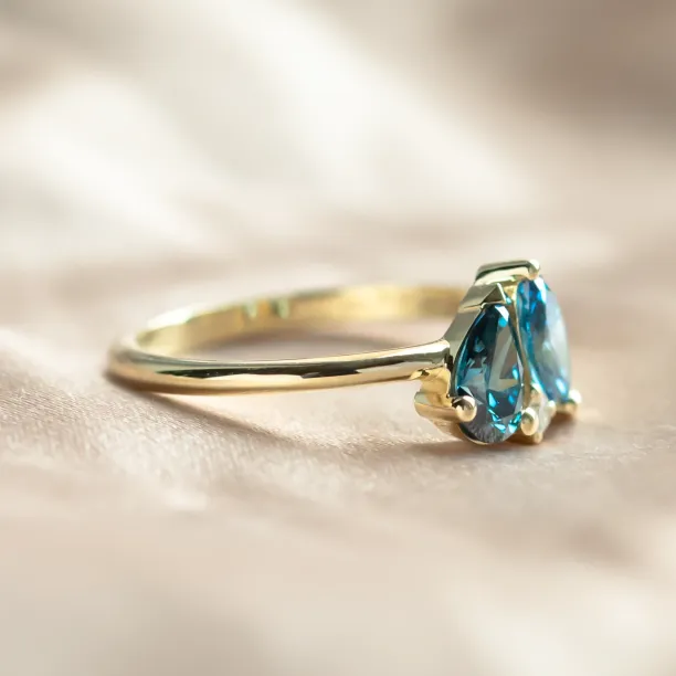 Toi et moi prsten s laboratorními diamanty CARMELA Image