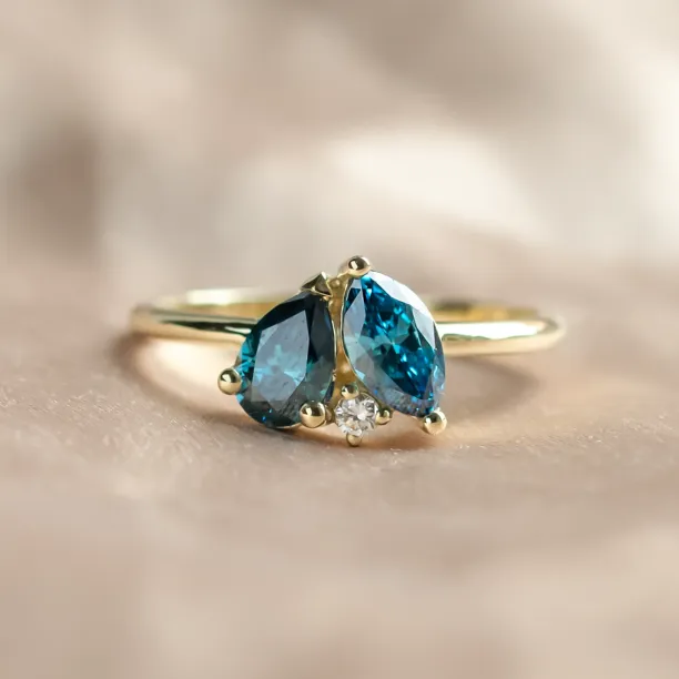 Toi et moi prsten s laboratorními diamanty CARMELA Image