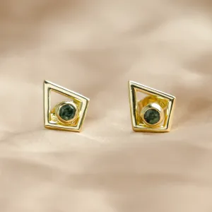 Modular gold kite earrings with gemstones KAYLEE