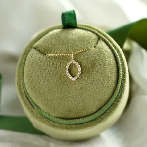 Marquise lab-grown diamond necklace HAILEY Thumbnail