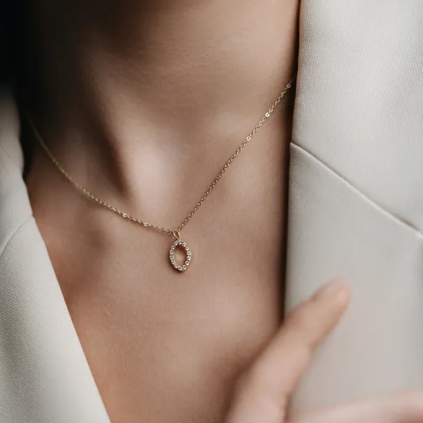 Marquise lab-grown diamond necklace HAILEY Image