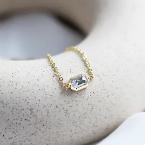 Minimalistický zlatý náramek se salt and pepper diamantem NAYA Thumbnail