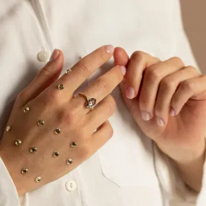 Prsten s lab-grown salt and pepper diamantem a bílými diamanty PAULI Thumbnail