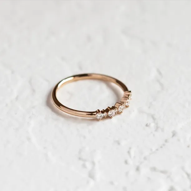 Minimalistický prsten s diamanty DIADEM Image