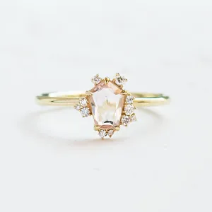 Light pink sapphire engagement ring MEREDITH