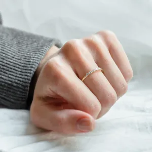 Minimalistický prsten s diamanty DIADEM Thumbnail