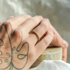 Half eternity salt and pepper diamond ring DORA