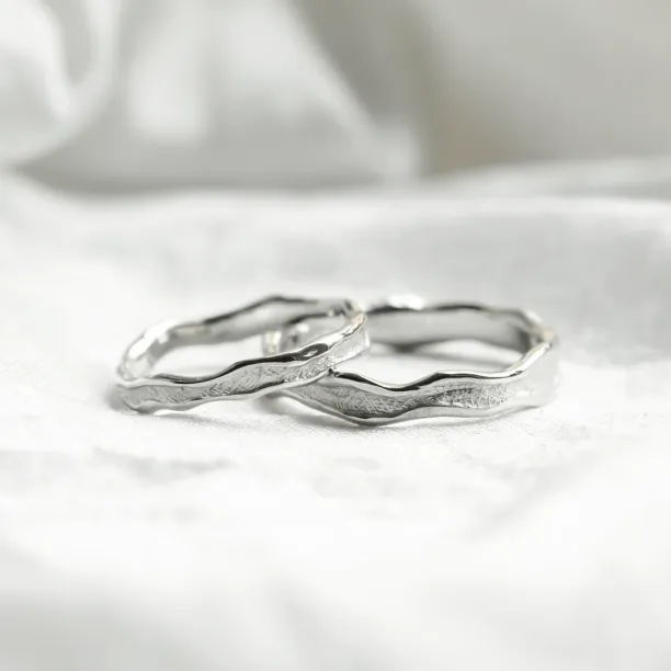 Organic matching wedding rings SAVANNAH Image