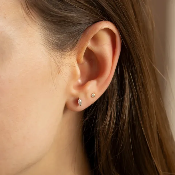 Minimalistické náušnice s diamanty ve tvaru markýz ANTO Image