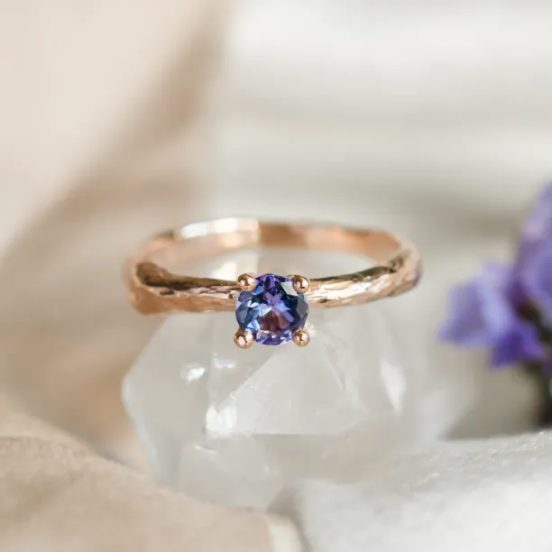 Tanzanite gold tree branch ring DREMIS Image