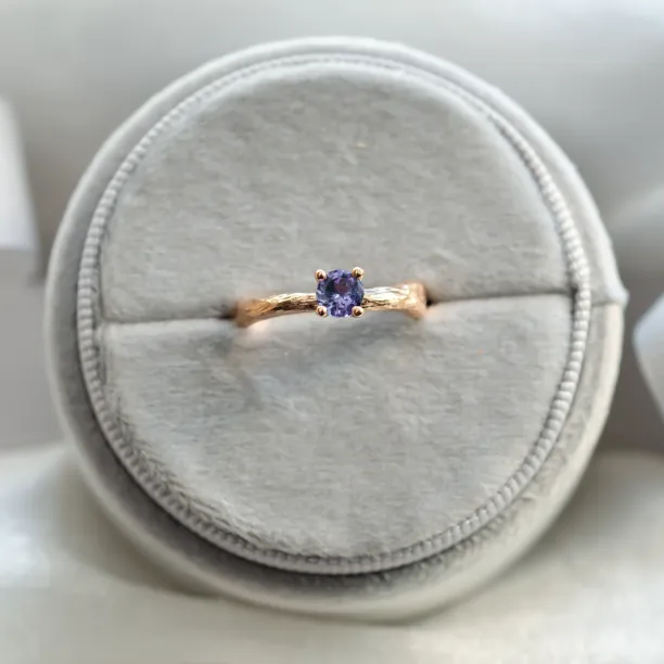 Tanzanite gold tree branch ring DREMIS Image