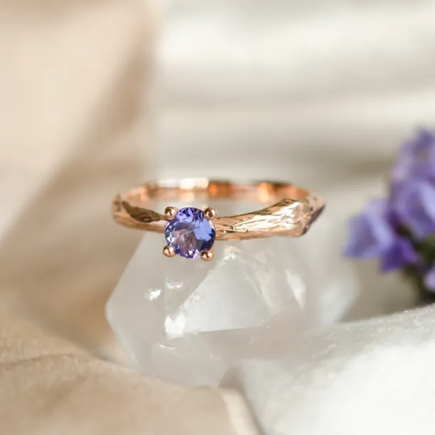 Tanzanite gold tree branch ring DREMIS Image