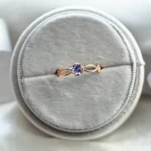 Tanzanite gold ring QUEENA Thumbnail