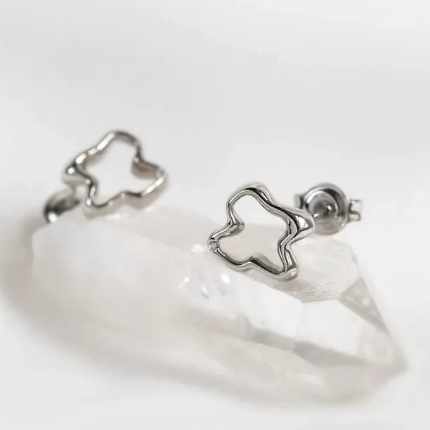 Irregular unique diamond earrings CLAUDINE Image