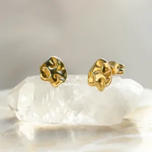 Unique gold heartshaped earrings CHÉRIE Thumbnail