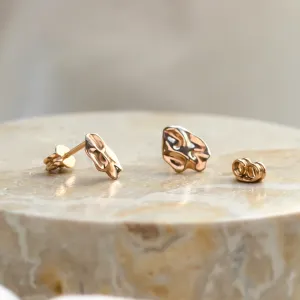 Unique gold heartshaped earrings CHÉRIE Thumbnail