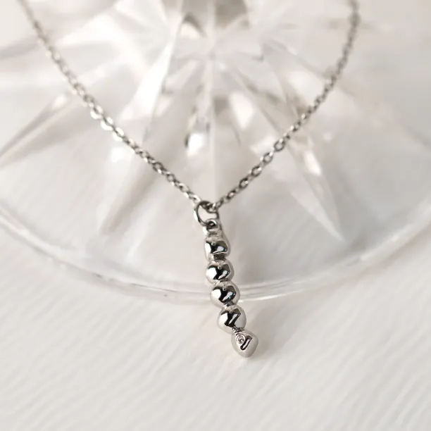 Minimalistický zlatý náhrdelník s diamantem CORINNE Image