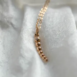 Minimalist diamond necklace CLAUDE Thumbnail