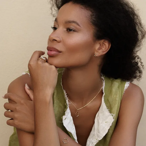 Minimalistický náhrdelník s diamantem DOMINIQUE Image