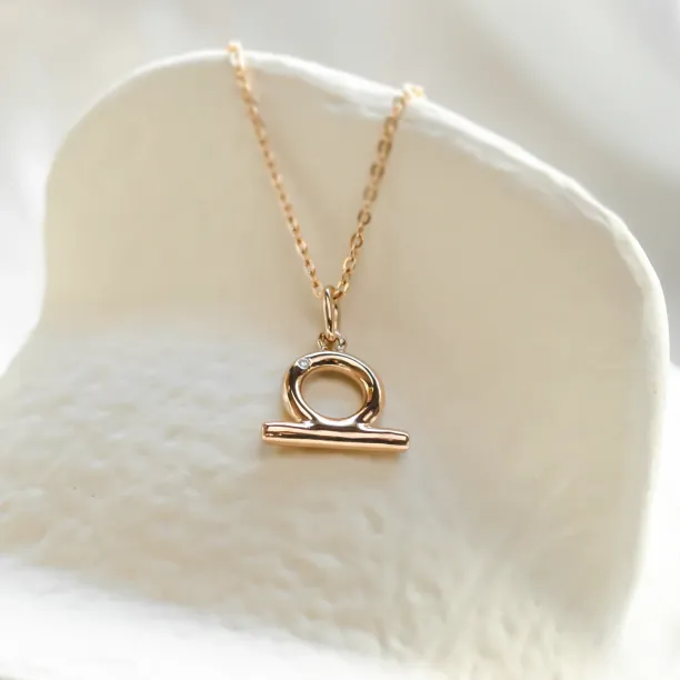 Originální náhrdelník s diamantem VÁHY Image