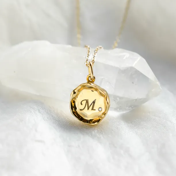 Personalised diamond necklace COLETTE Image