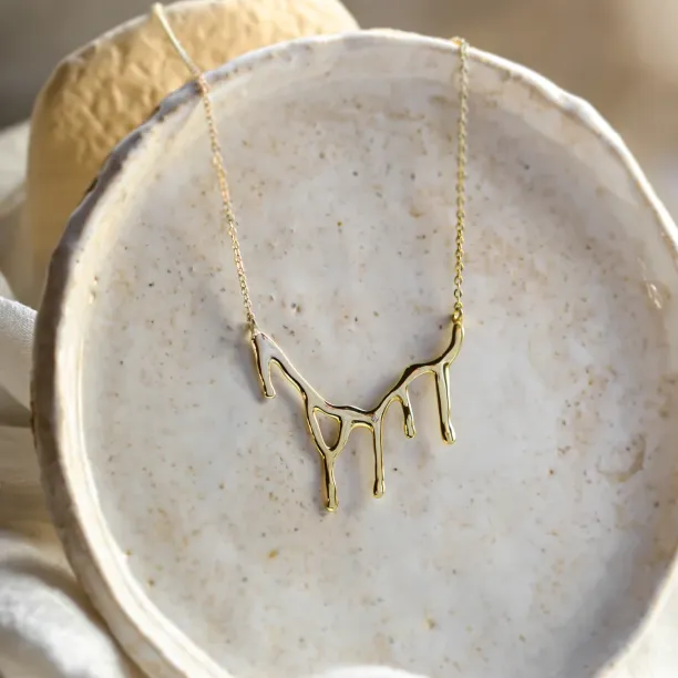 Originální zlatý náhrdelník s diamantem FRANCOISE Image