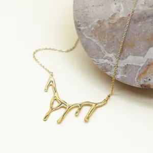 Originální zlatý náhrdelník s diamantem FRANCOISE Thumbnail