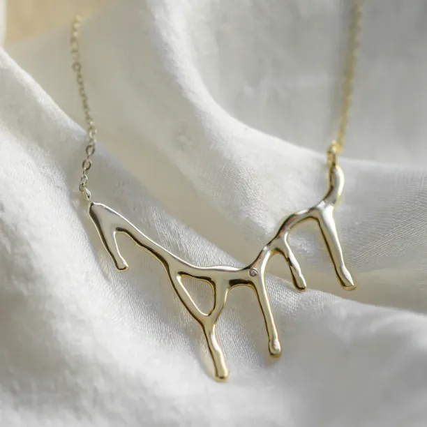 Originální zlatý náhrdelník s diamantem FRANCOISE Image