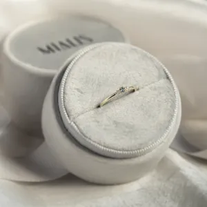 Minimalistický prsten se safírem a diamanty SABINE Thumbnail