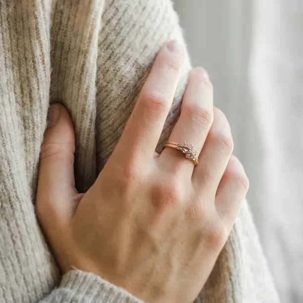 Vykrojený prsten s diamanty KALIA Image